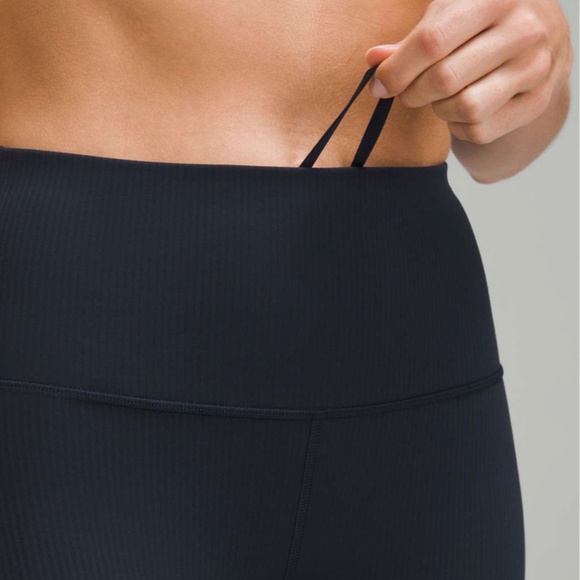 Lululemon Wunder Train High-Rise Ribbed Tight 25" True Navy size 4 - Picture 6 of 8